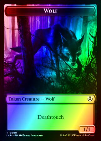 Wolf (0009) // Wolf (0018) Double-Sided Token - 9 // 18 - Foil