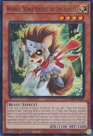 Wonko, Noble Knight of the Forest (BLMM-EN035) - Battles of Legend: Monster Mayhem Ultra Rare 1st Edition