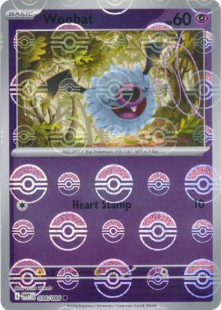 Woobat (Poke Ball Pattern) - 036/086 - Common Reverse Holo