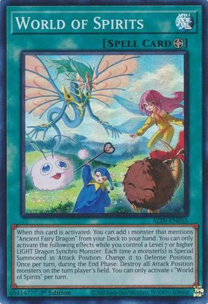 World of Spirits (ALIN-EN055) - Alliance Insight Super Rare 1st Edition