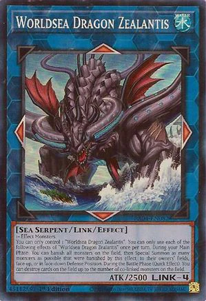 Worldsea Dragon Zealantis (RA04-EN082) - Quarter Century Stampede Super Rare 1st Edition