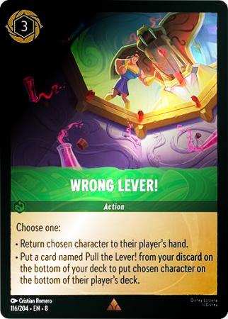 Wrong Lever! - 116/204 - Rare Cold Foil