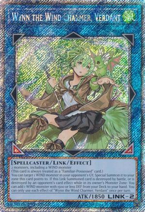 Wynn the Wind Charmer, Verdant (Platinum Secret Rare) (RA03-EN045) - Quarter Century Bonanza Platinum Secret Rare 1st Edition