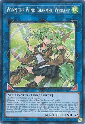 Wynn the Wind Charmer, Verdant (RA03-EN045) - Quarter Century Bonanza Super Rare 1st Edition
