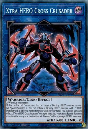 Xtra HERO Cross Crusader (PCR) (RA04-EN076) - Quarter Century Stampede Collector's Rare 1st Edition
