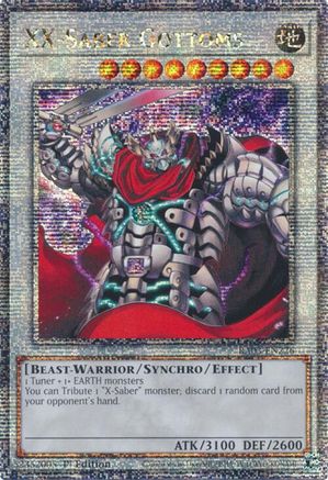 XX-Saber Gottoms (Quarter Century Secret Rare) (RA03-EN226) - Quarter Century Bonanza Quarter Century Secret Rare 1st Edition