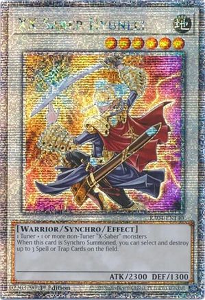 XX-Saber Hyunlei (Quarter Century Secret Rare) (RA04-EN140) - Quarter Century Stampede Quarter Century Secret Rare 1st Edition