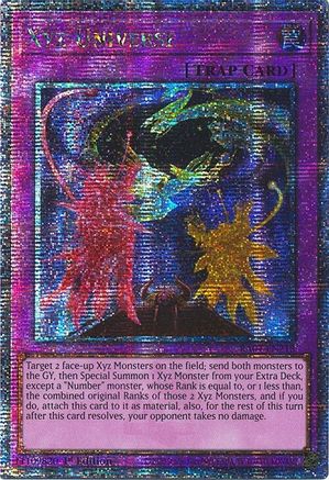 Xyz Universe (Quarter Century Secret Rare) (RA04-EN218) - Quarter Century Stampede Quarter Century Secret Rare 1st Edition