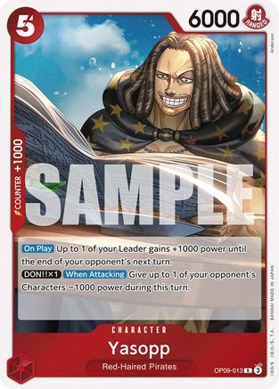 Yasopp - OP09-013 - Rare Foil