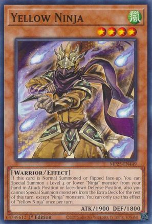 Yellow Ninja (MP25-EN449) - 2025 Mega-Pack Common / Short Print 1st Edition