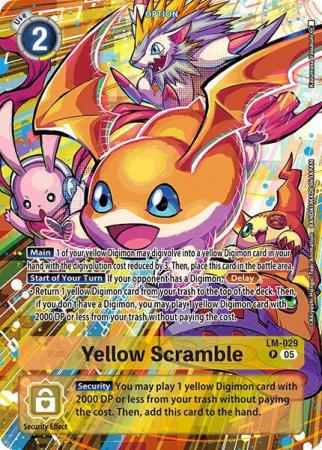 Yellow Scramble (Alternate Art) (Patamon) - LM-029 P - Promo