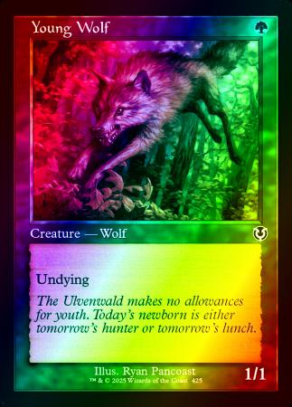 Young Wolf (Retro Frame) - 0425 - Foil