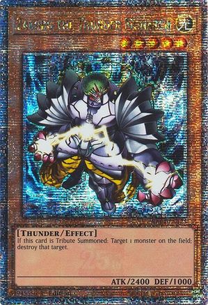 Zaborg the Thunder Monarch (Quarter Century Secret Rare) (RA04-EN125) - Quarter Century Stampede Quarter Century Secret Rare 1st Edition