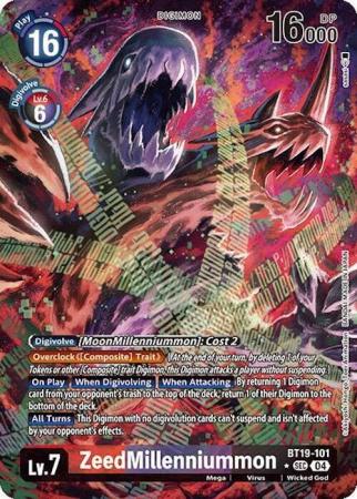 ZeedMillenniummon (Alternate Art) - BT19-101 SEC - Secret Rare