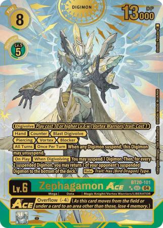 Zephagamon ACE (Textured) - BT20-101 SEC - Secret Rare