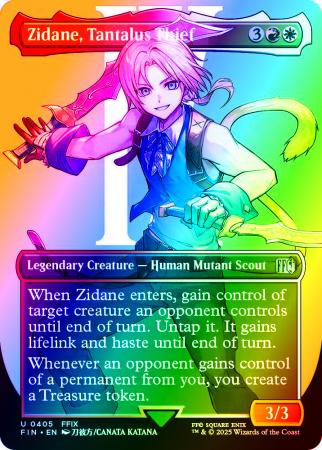 Zidane, Tantalus Thief (Borderless) - 0405 - Foil