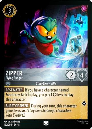 Zipper - Flying Ranger - 192/204 - Uncommon Cold Foil