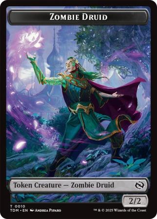 Zombie Druid - 0010 Double Sided Token w/ Random Back