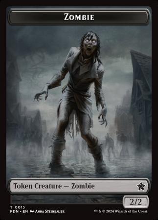 Zombie // Insect Doubled-Sided Token - 15 // 21