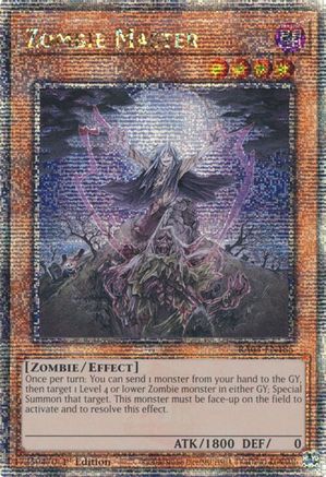 Zombie Master (Quarter Century Secret Rare) (RA03-EN185) - Quarter Century Bonanza Quarter Century Secret Rare 1st Edition