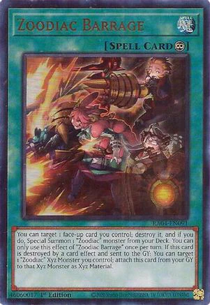 Zoodiac Barrage (UR) (RA04-EN091) - Quarter Century Stampede Ultra Rare 1st Edition