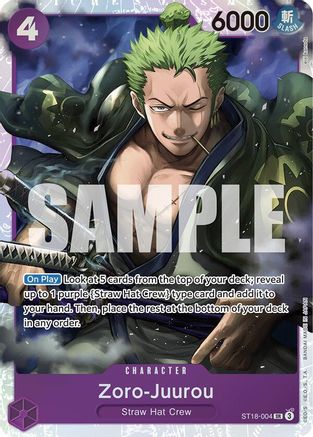 Zoro-Juurou - ST18-004 - Super Rare