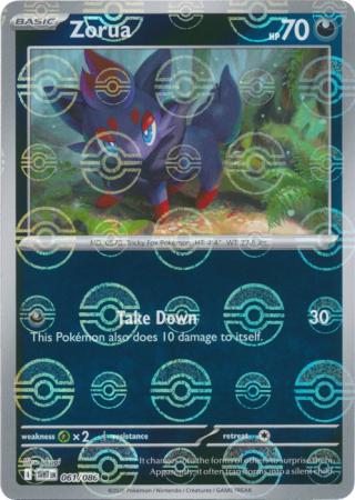 Zorua (Poke Ball Pattern) - 061/086 - Common Reverse Holo