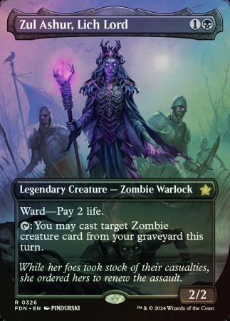 Zul Ashur, Lich Lord (Borderless) - 0326 - Foil