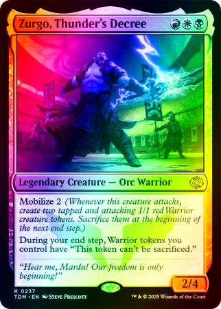 Zurgo, Thunder's Decree - 0237 - Foil